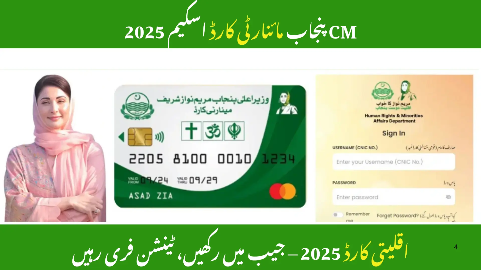 CM Punjab Minority Card Scheme 2025