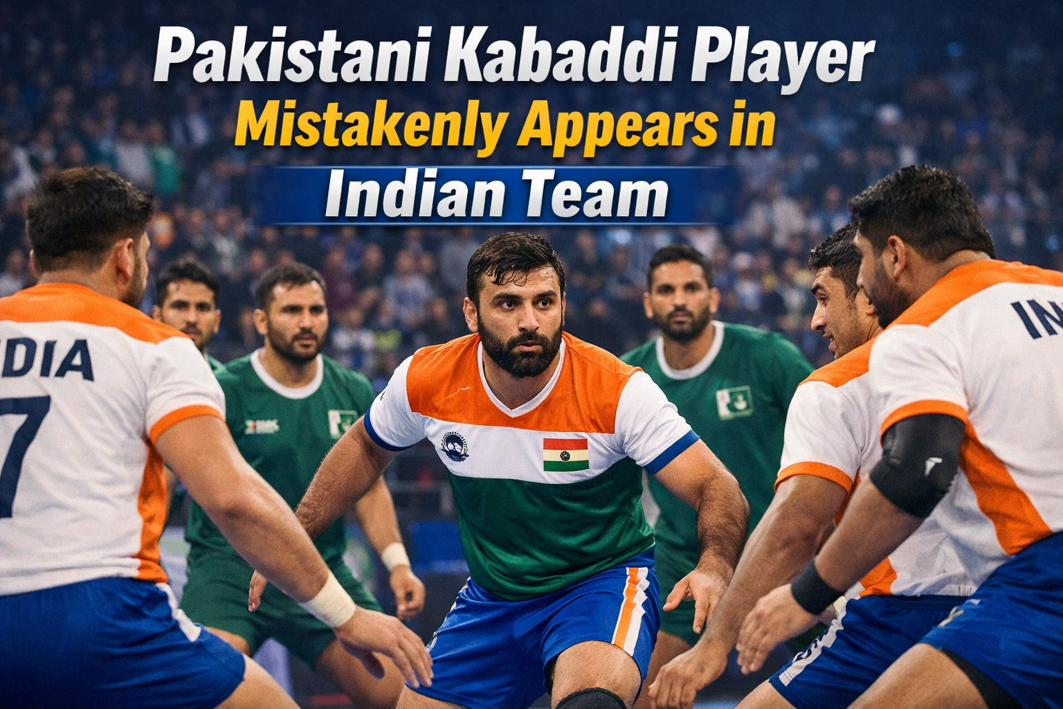 Pakistani Kabaddi Player Mistakenly Appears in Indian Team
