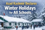 Azad Kashmir Declares Winter Holidays for All Schools