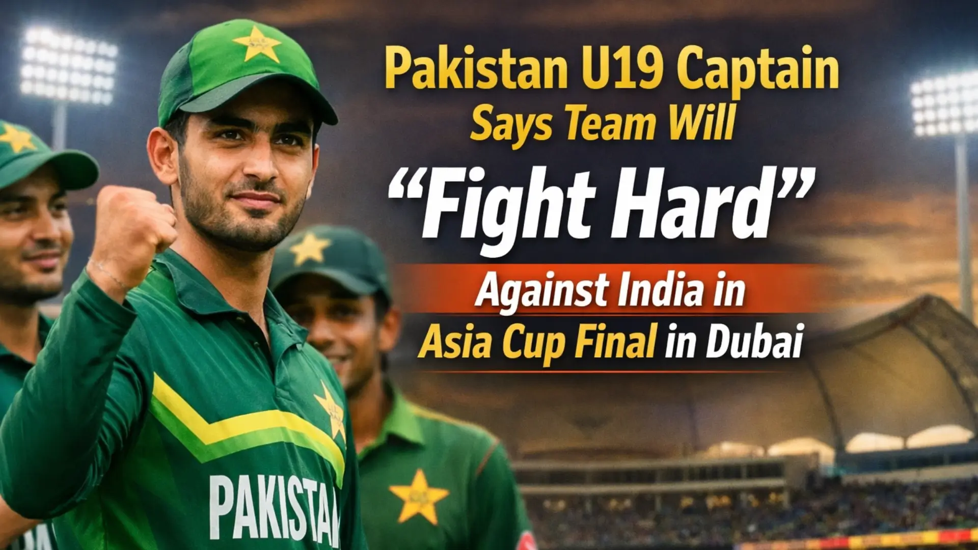 Pakistan U19 captain says team will ‘fight hard’ against India in Asia Cup final in Dubai